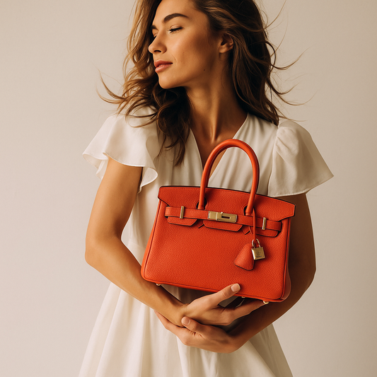 HERMES CAPUCINE TOGO LEATHER BIRKIN 35